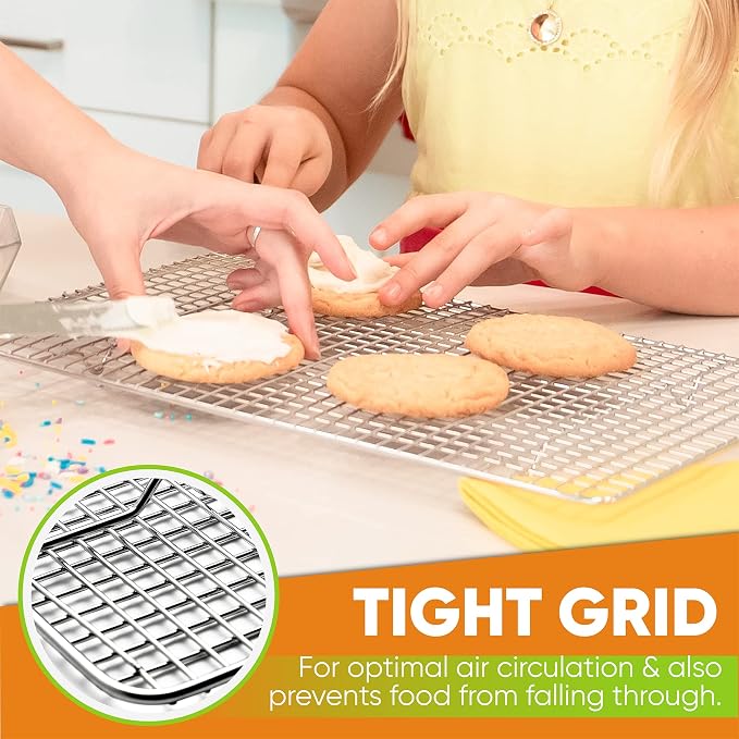 Spring Chef 10 x 15 Inch Stainless Steel Cooling Rack - Image 7