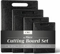 COOK WITH COLOR Non-Slip Cutting Board Set – Kitchen Essentials with Easy Grip by CookwithColor