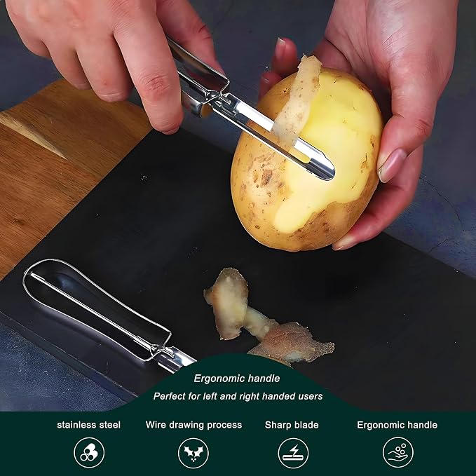 Potato Peelers for Kitchen, Just Like Mom's old steel Peeler - Image 2