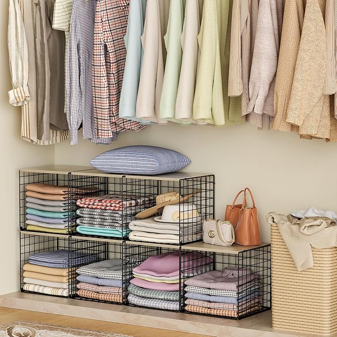 3PCS Stackable Closet Organizers and Storage, Shelves - Image 2