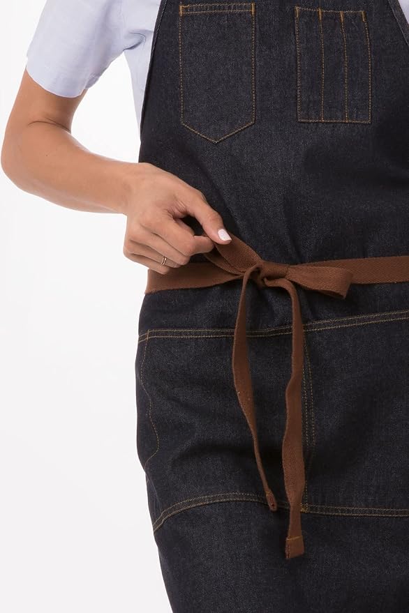 Chef Works Unisex Memphis Bib Apron - Image 5