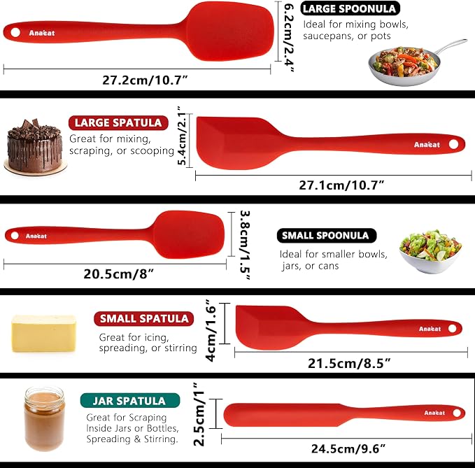 Anaeat Silicone Spatula Set of 5 - Image 6