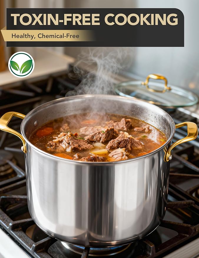 MICHELANGELO Stainless Steel Stock Pot - Image 3