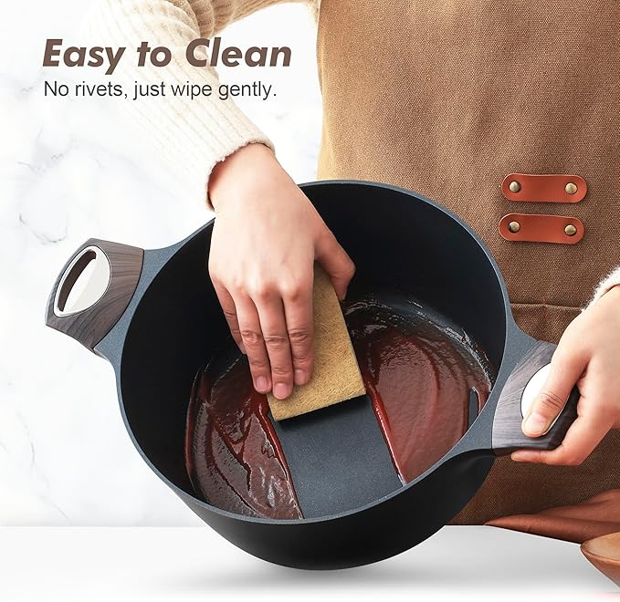 SENSARTE Pots and Pans Set Non stick, Non toxic Healthy Induction Cookware Sets - Image 4