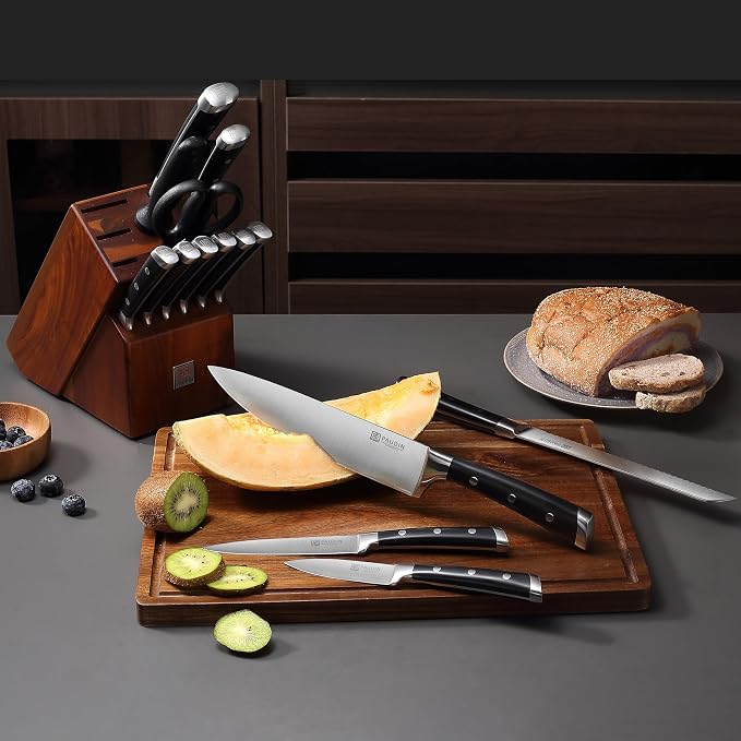 PAUDIN Knife Block Set, 15 Pieces Knife Set - Image 2