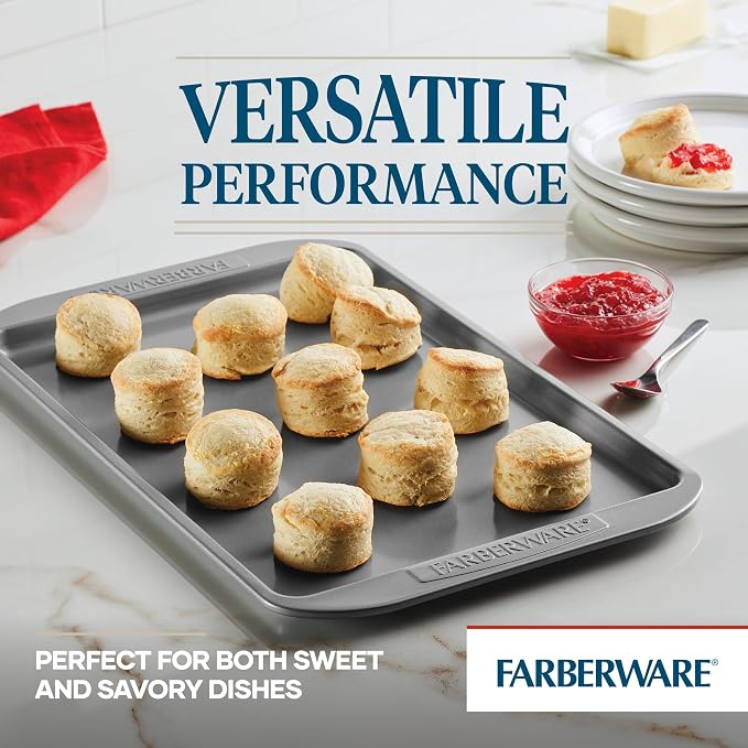 Farberware Nonstick Bakeware 3-Piece Cookie Pan Set - Image 3