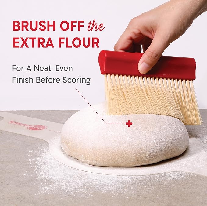 KneadAce Dough Scraper & Baker’s Brush Set. Stainless Steel Bench Scraper & - Image 5