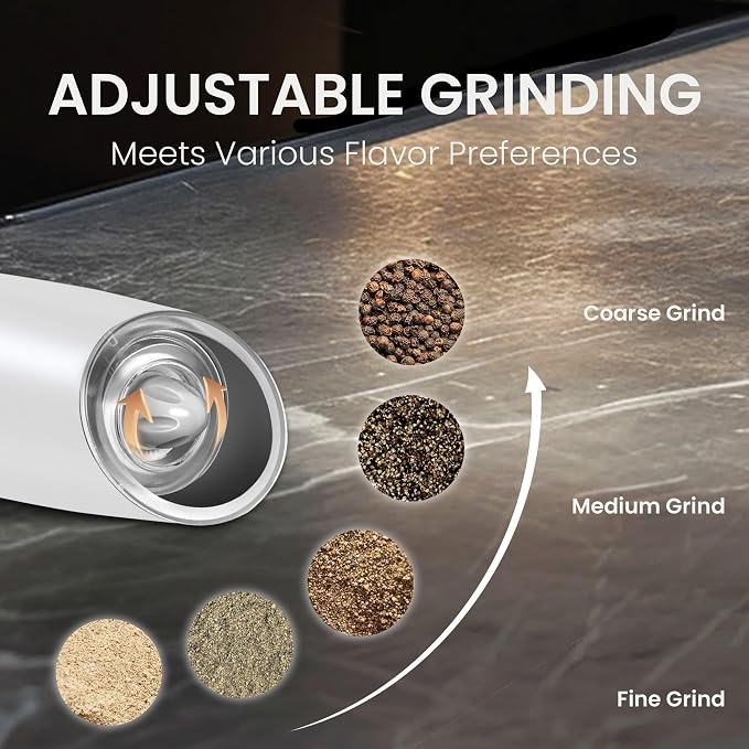 Rechargeable Salt And Pepper Grinder Set - Image 3