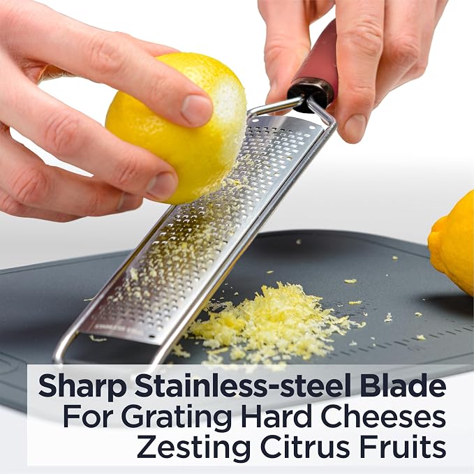 Deiss PRO Citrus Zester & Manual Cheese Grater - Image 2