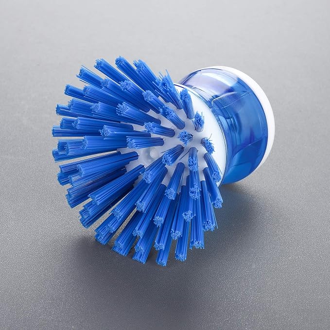 Dish Brush with Soap Dispenser for Dishes Pot Pan Kitchen Sink Scrubbing - Image 2