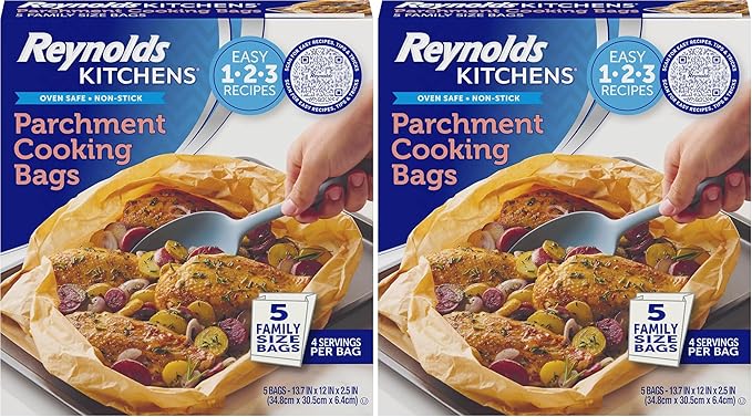Reynolds Kitchens Parchment Cooking Bags, Family Size, Non-Stick Parchment by ReynoldsConsumerProducts