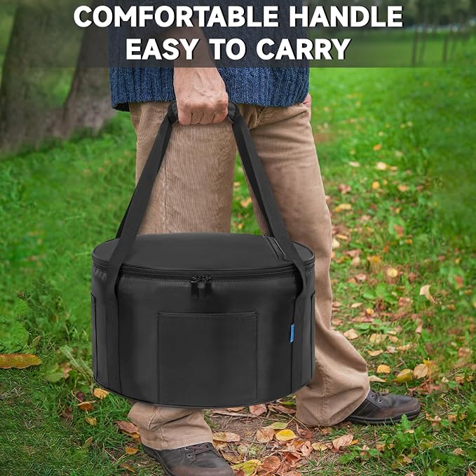 Dutch Oven Bag for 14 Inch, Durable Camp Dutch Oven Storage Bag, Carry Bag - Image 5