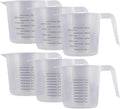 U.S. Kitchen Supply Plastic Measuring Cups - 8 oz Liquid Measuring Cup Set of 6 by USKitchenSupply