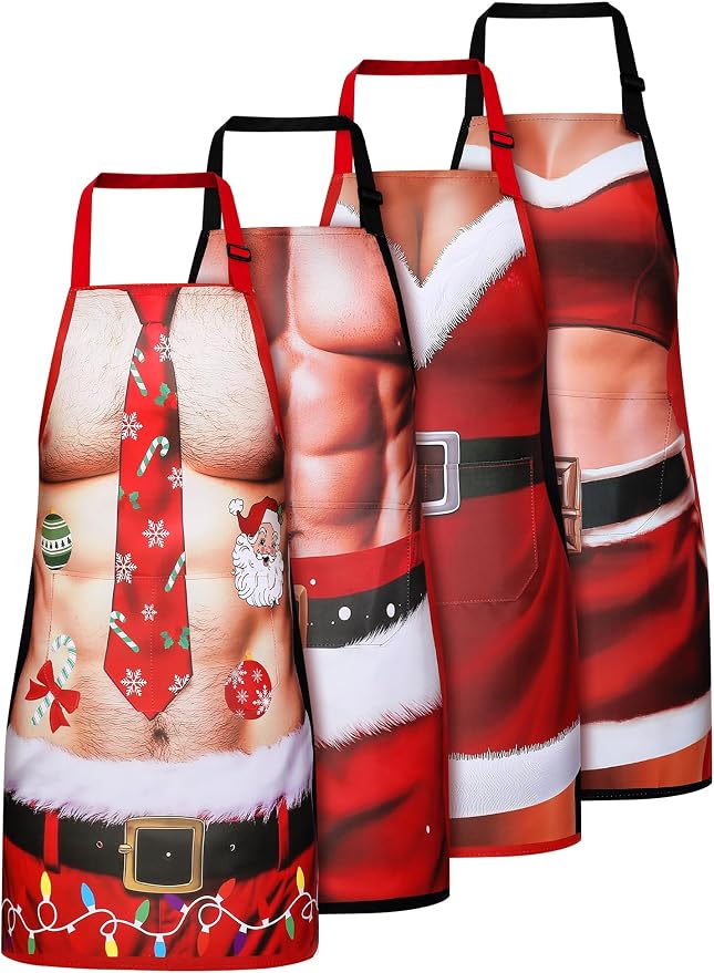 Geetery 4 Pcs Chicken Aprons for Women Rooster Print Apron Waterproof by Geetery