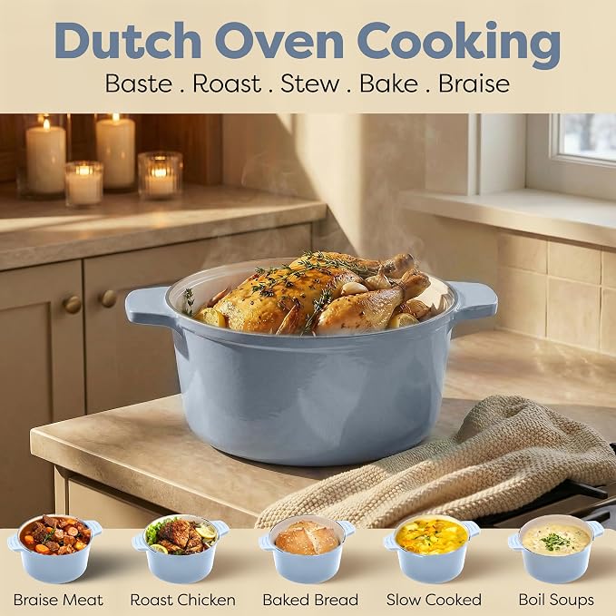 Gotham Steel 5 Qt Lightweight Ceramic Dutch Oven Pot - Image 10