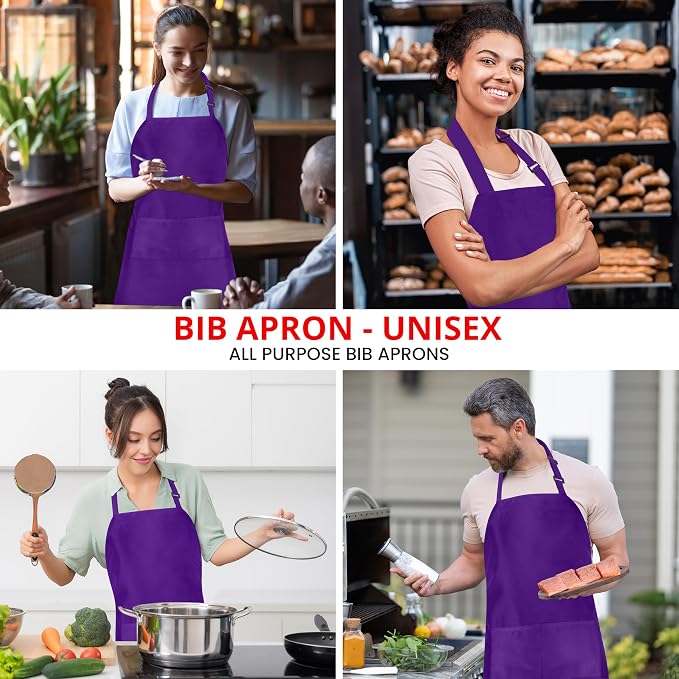 Utopia Kitchen 10 Pack Bib Apron Adjustable - Image 5