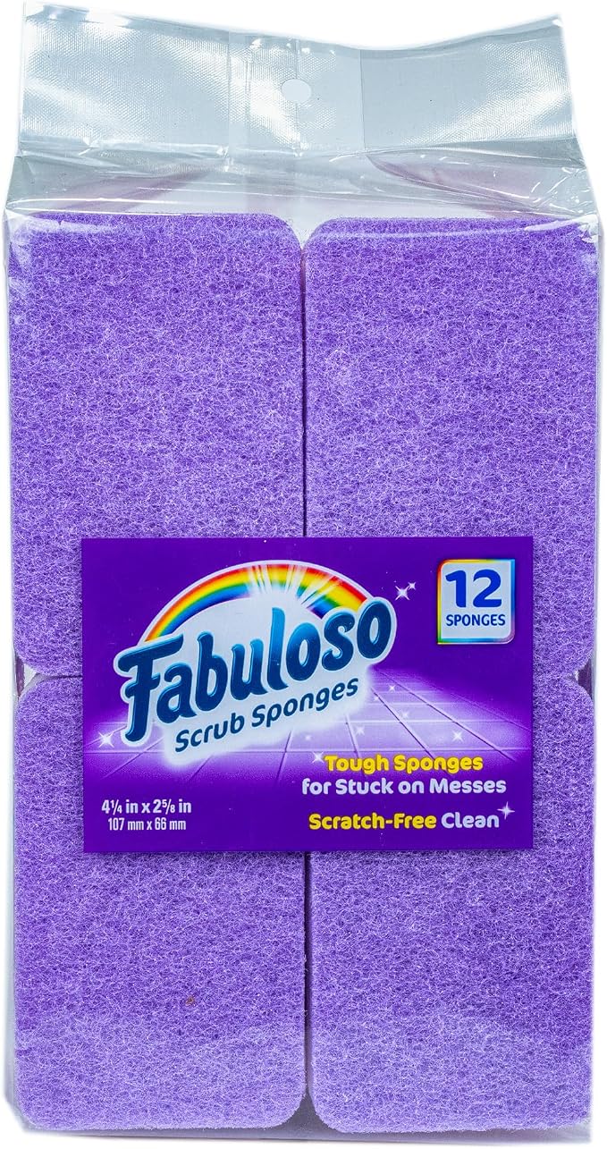 Fabuloso Scratch-Free Kitchen Dish Sponges, Counters and Sinks, Tough on Messes by Fabuloso