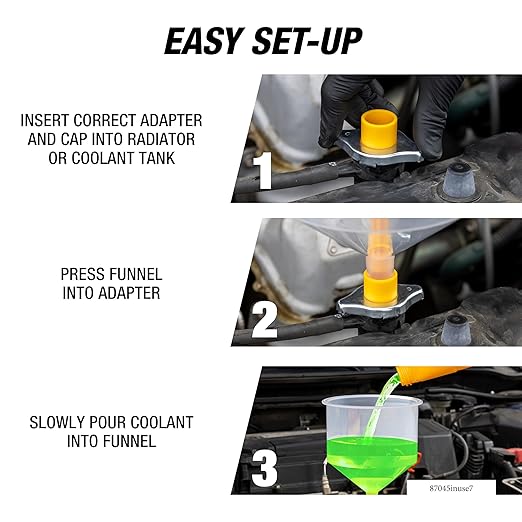 OEMTOOLS 87045 No Spill Coolant Filling Funnel Kit - Image 9