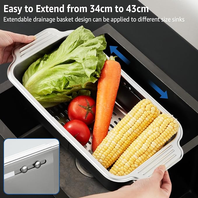 pollock 4 In 1 Collapsible Sink Colander - Image 2