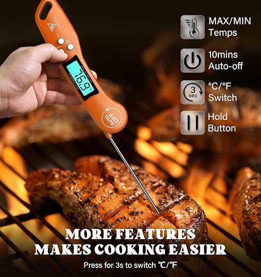 DOQAUS Digital Meat Thermometer, Instant Read Food Thermometer - Image 5