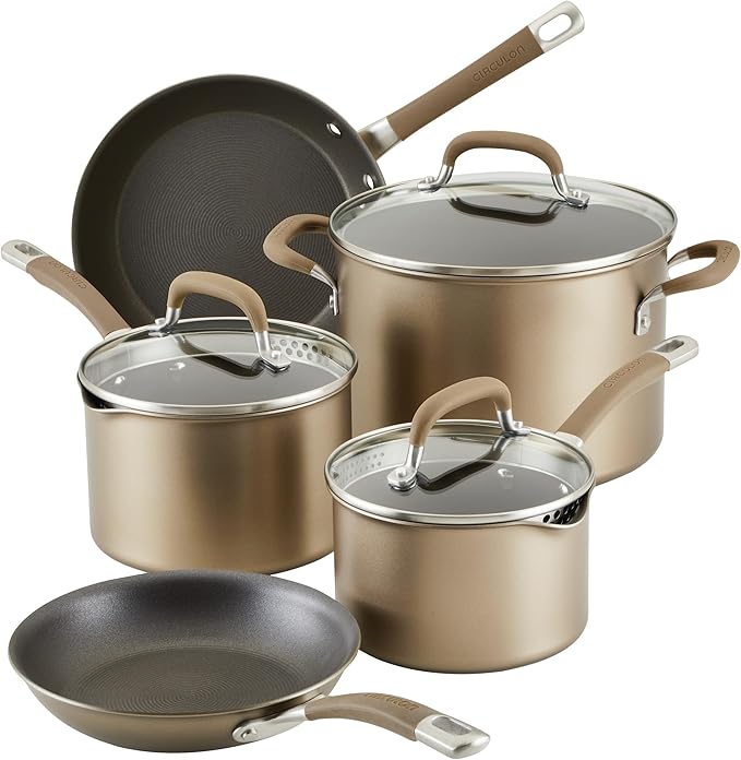 Circulon Premier Professional Hard Anodized Nonstick Cookware Induction Pots by Circulon