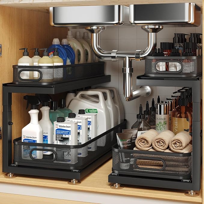2-Pack 21.3 IN Depth Under Sink Organizer by UnderSinkOrganizer