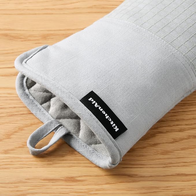 KITCHENAID Gourmet Series Gridlines Oven Mitts 2-Pack Set, Heat Resistant up to - Image 4
