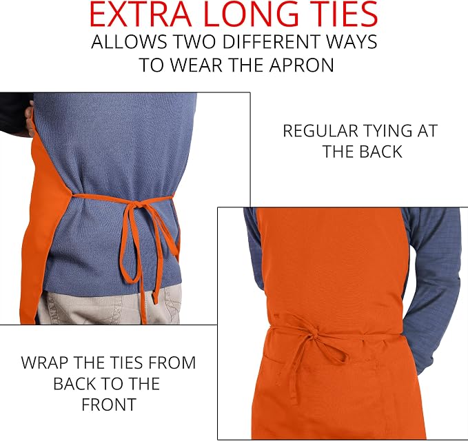 Utopia Kitchen 2 Pack Bib Apron, Adjustable - Image 6