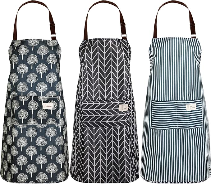 SATINIOR 3 Pieces Waterproof Bib Apron by SATINIOR
