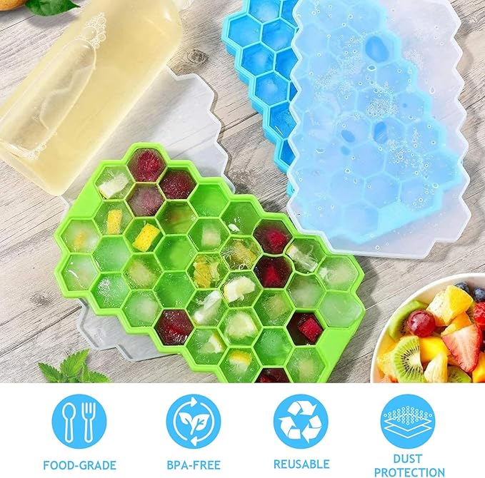 2 Pack Honeycomb Ice Cube Trays - Image 3