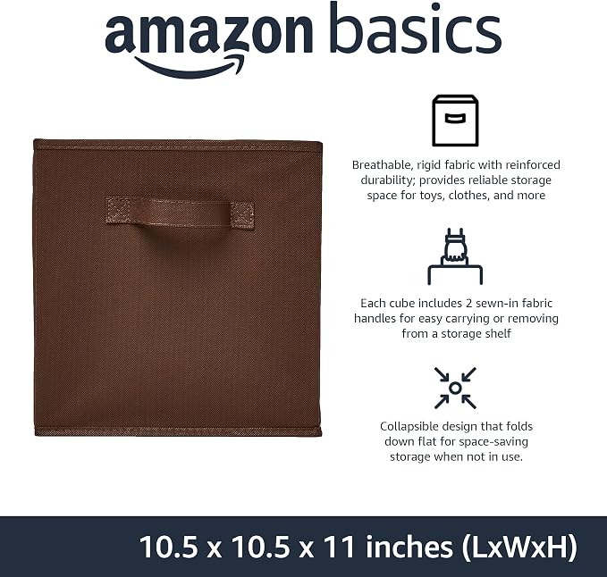 Amazon Basics Collapsible Fabric Storage Bins - Image 2
