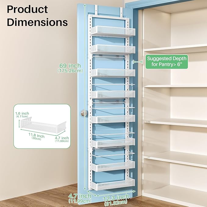8 Tiers Over the Door Organizer - Image 2