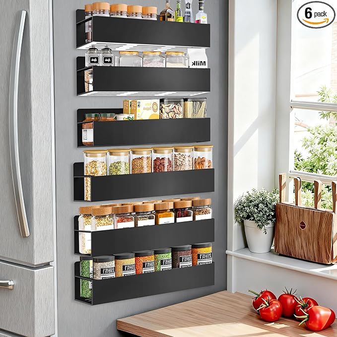 SMRCAD Magnetic Spice Rack for Refrigerator by SMRCAD