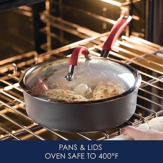 Rachael Ray - 87630 Rachael Ray Cucina Hard Anodized Nonstick Cookware Pots and - Image 6