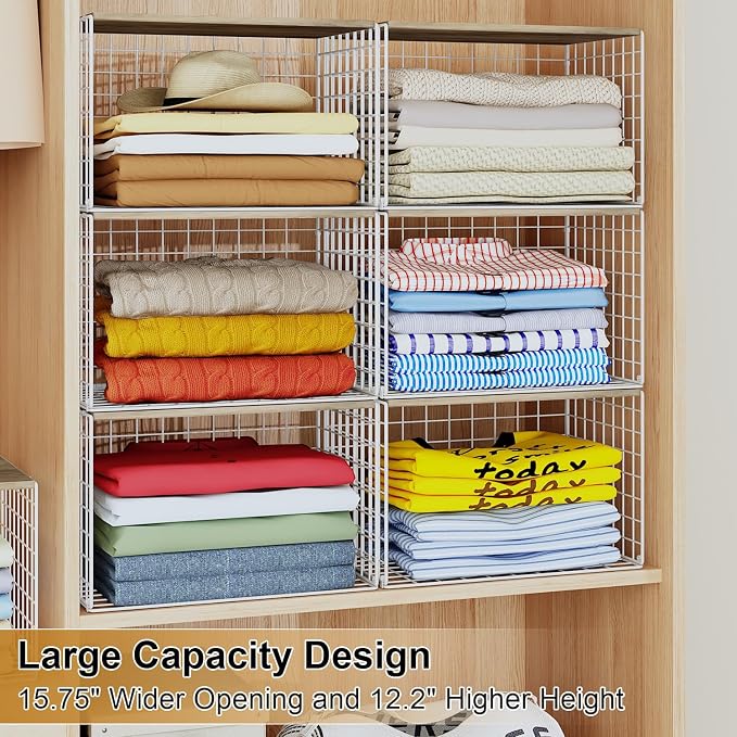 Closet Organizers And Storage Shelf, Widened Opening, Heightened Height - Image 4