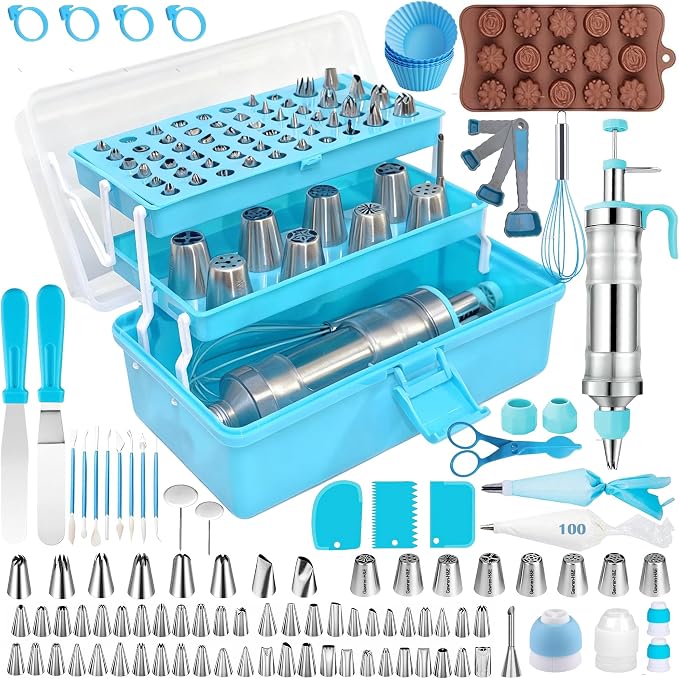 Gawren-H&E 208 PCS Cake Decorating Kit, Baking Supplies by Gawren-HE