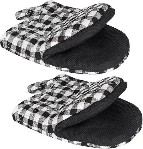 1 Pair Short Oven Mitts by Qulable