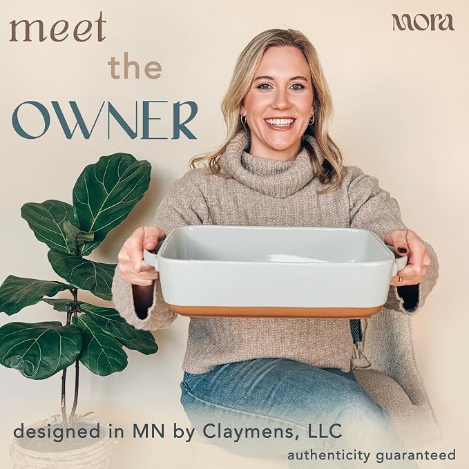 Mora 9x13in Deep Porcelain Baking Dish - Image 3