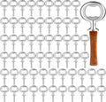 Cunhill 60 Pcs Metal Bottle Opener Blank Bulk Bottle Opener Inserts Parts by Cunhill