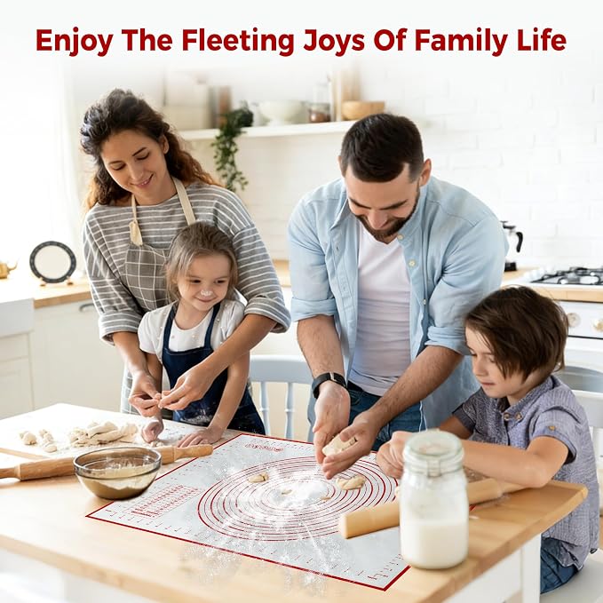 Extra Large Nonstick Silicone Pastry Mat 28x20Inch - Image 7
