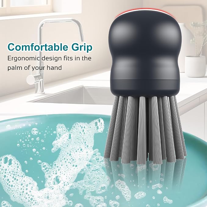 Mini Dish Brush for Cleaning Chicken Shredder, Palm Brush Dish Scrubber - Image 4
