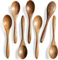 7 PCS Small Wooden Spoons, 5.8 Inch Honey Spoons by HEFILD