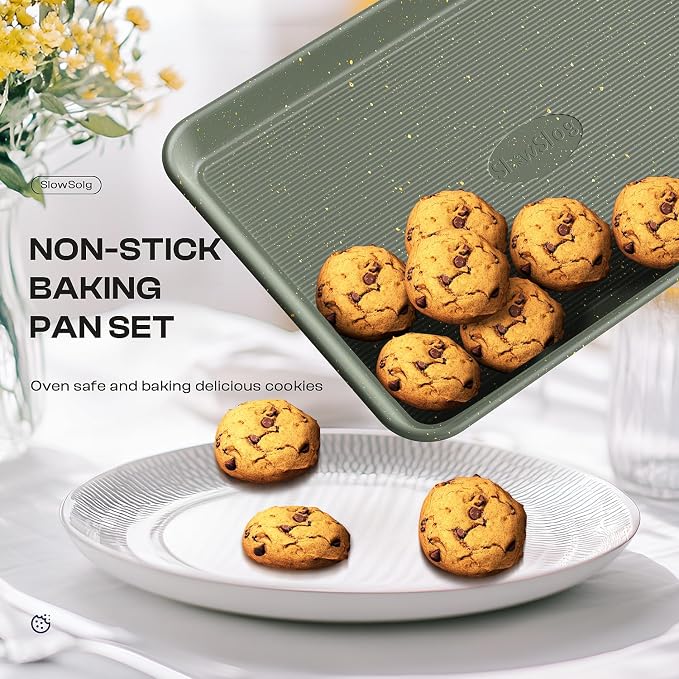 12-Piece Nonstick Baking Set, Non-Toxic Bakeware Sets - Image 4