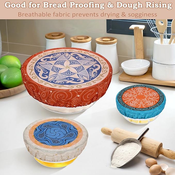 5-Size Reusable Beeswax Bowl Covers - Image 4