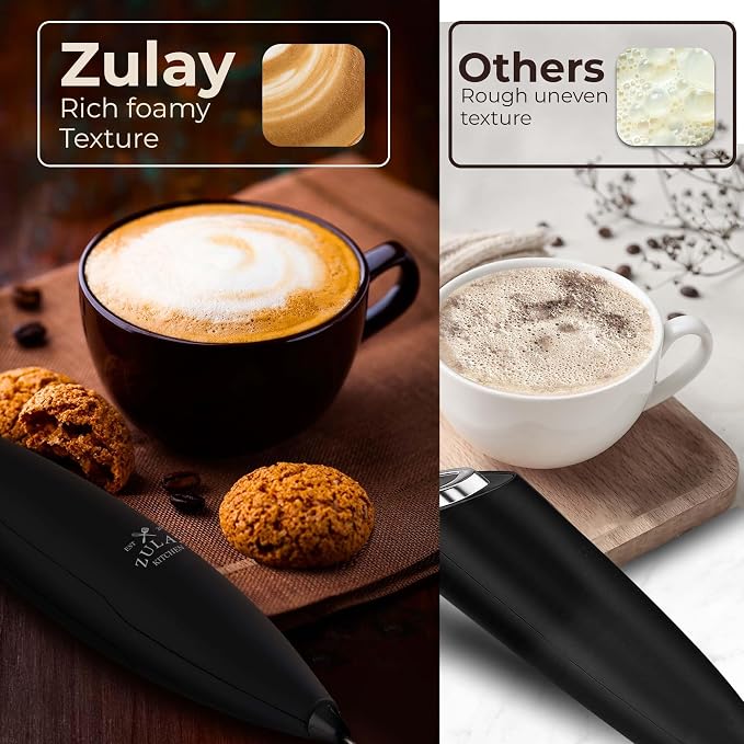 Zulay Kitchen Patented Tornado Triple Whisk Milk Frother - Image 6