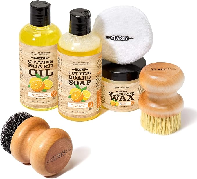 CLARK'S Cutting Board Oil And Wax Kit by CLARKS