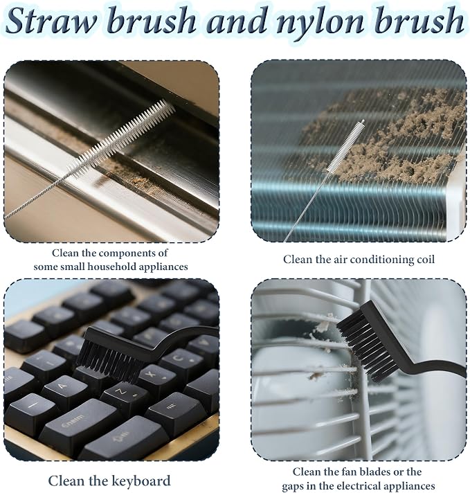 15pcs Crevice Cleaning Brush, Hard Bristle Brushes, Grout Cleaner Brush - Image 5