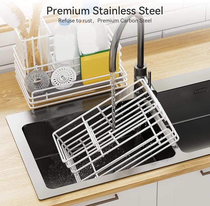 Yofidra Sponge Holder for Kitchen Sink Organizer Caddy: Sink Sponge - Image 5