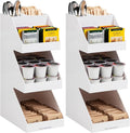 Mind Reader Coffee Tea Utensil and Condiment Station, Countertop Organizer by MindReader