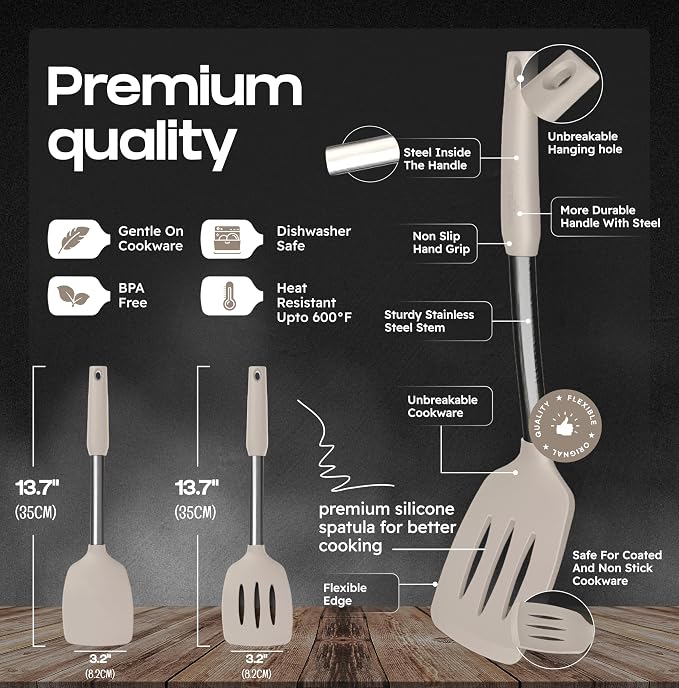BakeRoyal Silicone Spatula Set - Image 2
